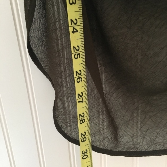 Double Zero Open Back Sleeveless Chiffon & Faux Sleeveless Top Olive Size Small - Picture 10 of 14